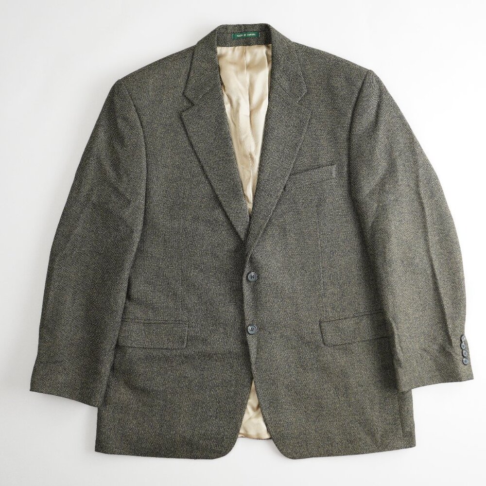 Lauren Ralph Lauren Lambs Wool Blazer Jacket 2 Button Brown Mens Size 46 R